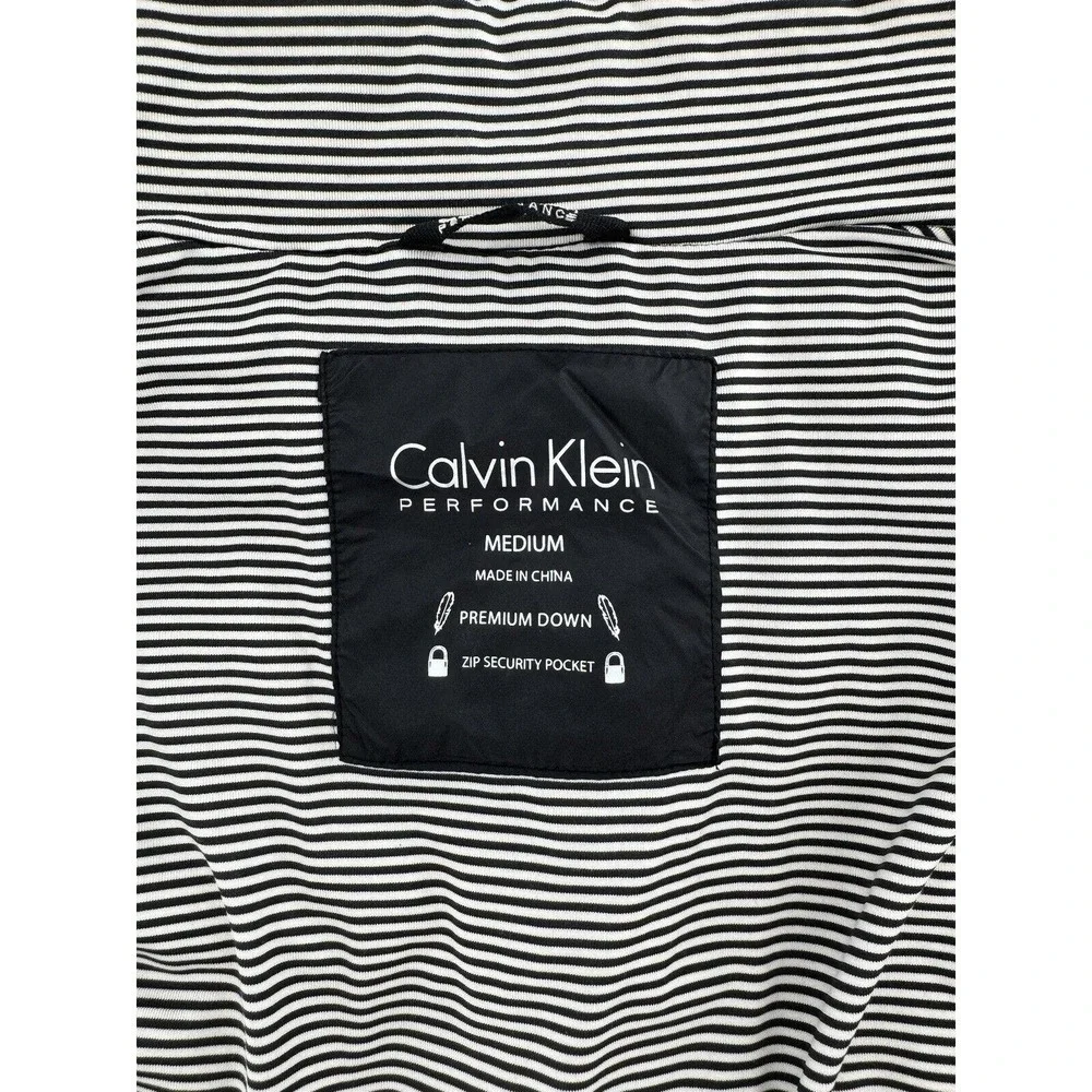 Calvin Klein Vest Sz M Black Duck Down Puffer Quilted Performance Pockets - Picture 9 of 11